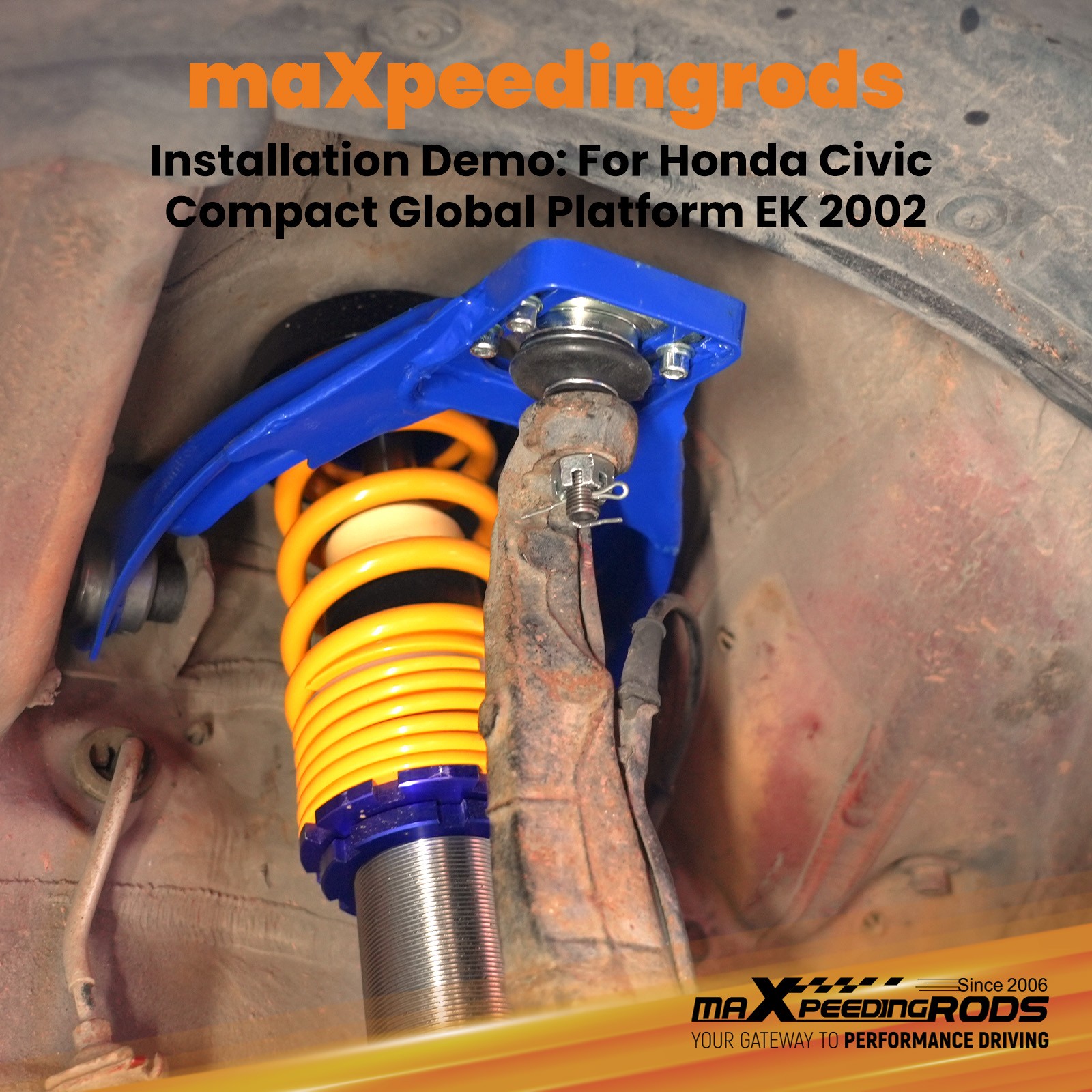Rear Lower & Front Upper Control Arms + Rear Camber Kit For 96-00 Honda Civic