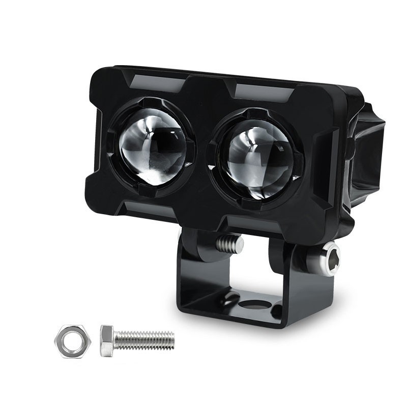 2Pack 3inch LED Work Light Amber White Cube Pods Spot Flood Driving Lamp Offroad