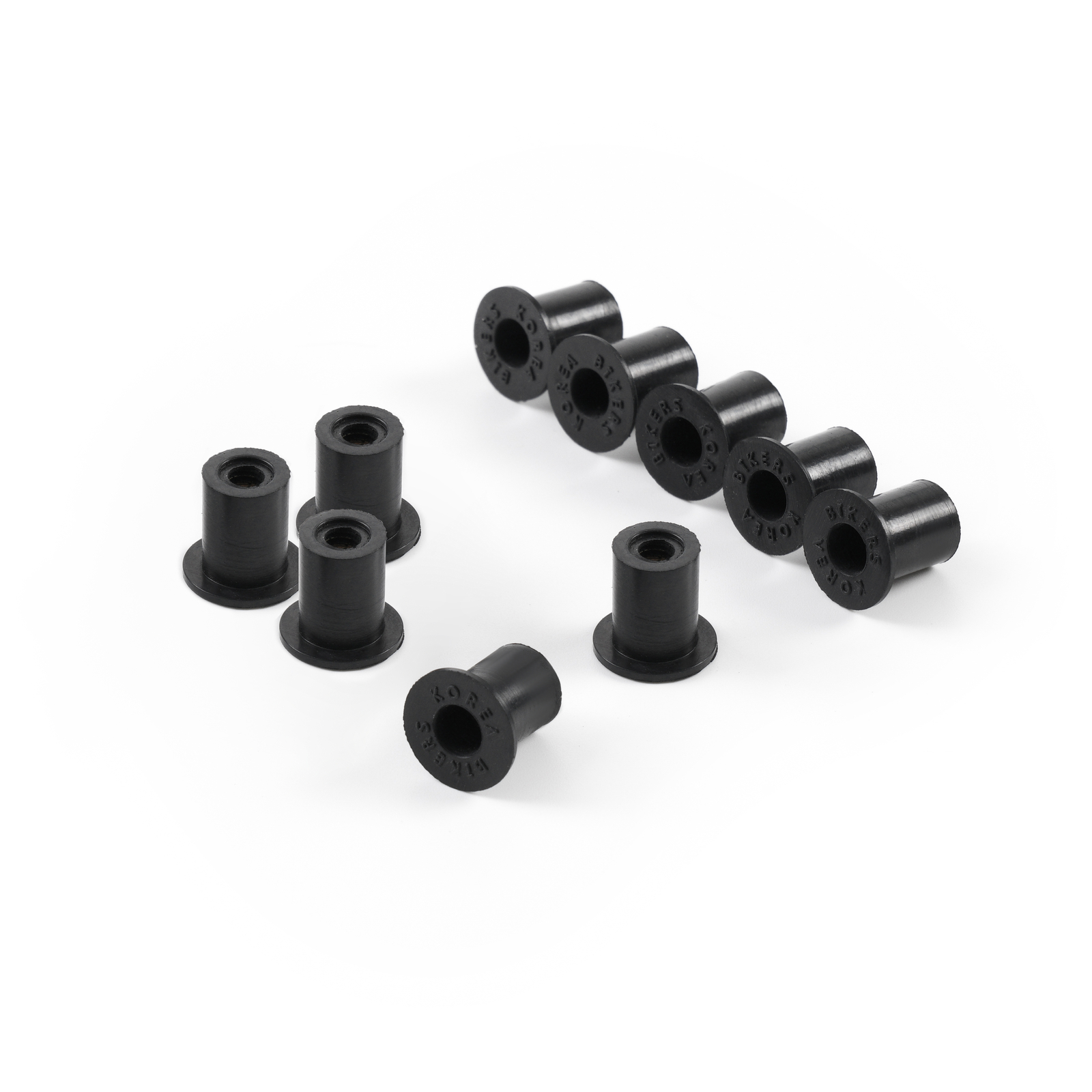Motorcycle Windscreen Well Nuts M5 Windshield Rubber Screw Wellnuts M5 5mm Nut