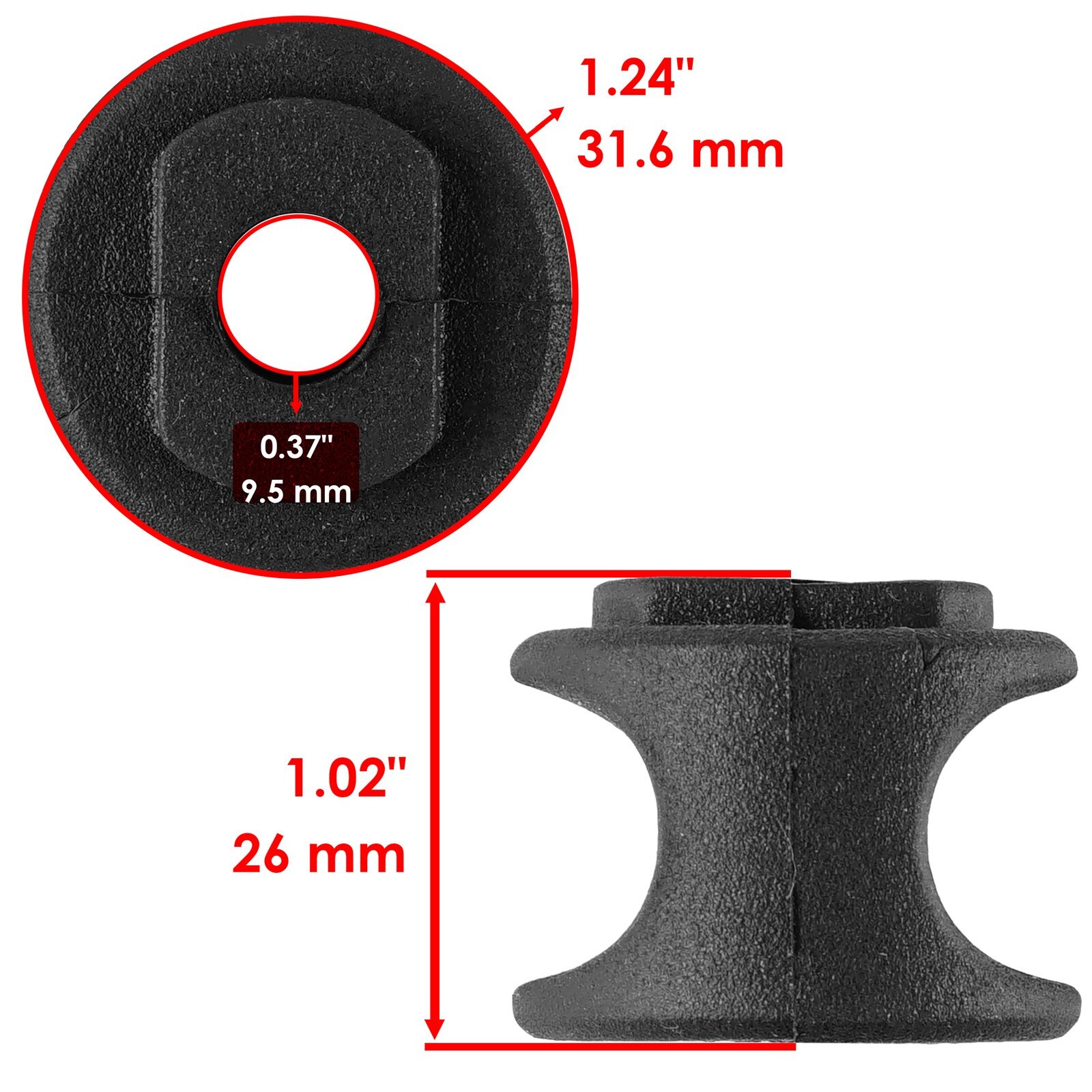8x Rear Suspension Stabilizer Link Bushing for Polaris Sportsman 450 4×4 2006