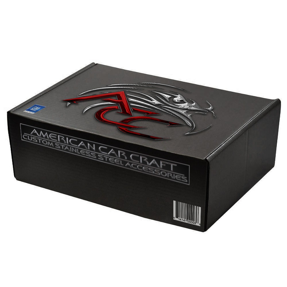 Slotted Cap Covers Red CF Inlay for 1997-2013 Chevy Corvette Manual [Chrome]