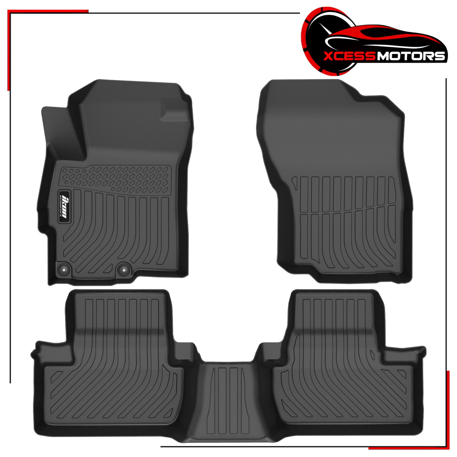For 2008-2017 Mitsubishi Lancer TPE All Weather 3D Floor Mats Cargo Liner Carpet