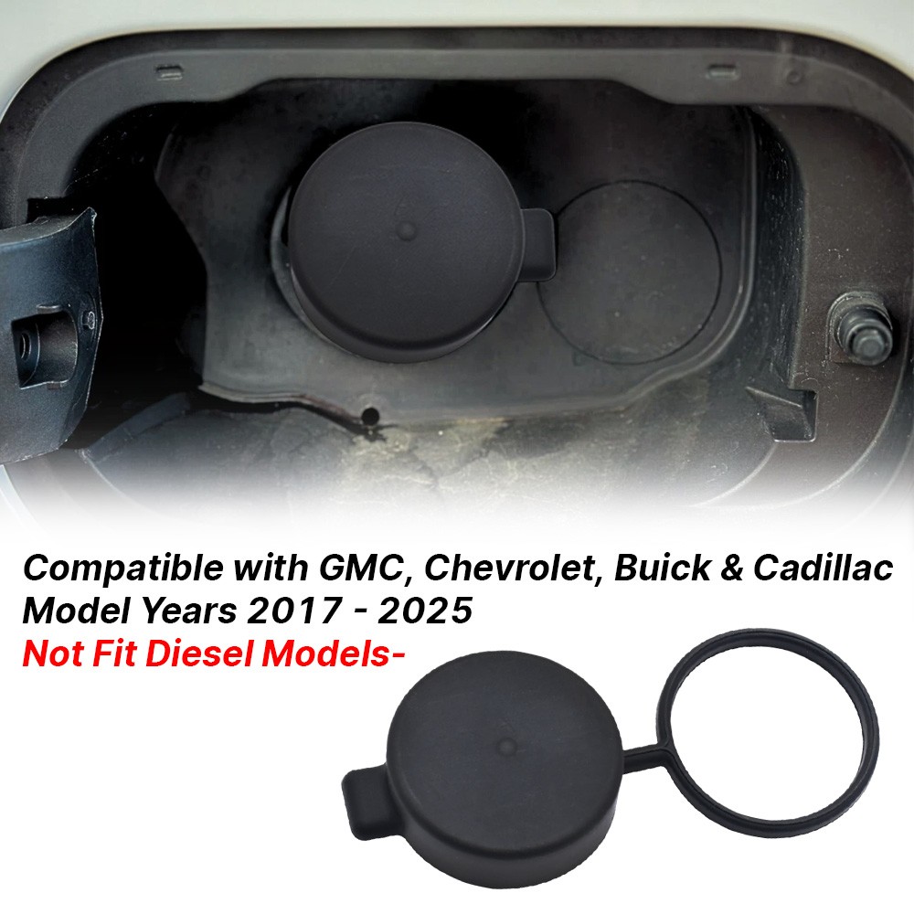 Tethered Capless Fuel Filler Dust Cover for 2017-2025 GMC Chevrolet Accessories