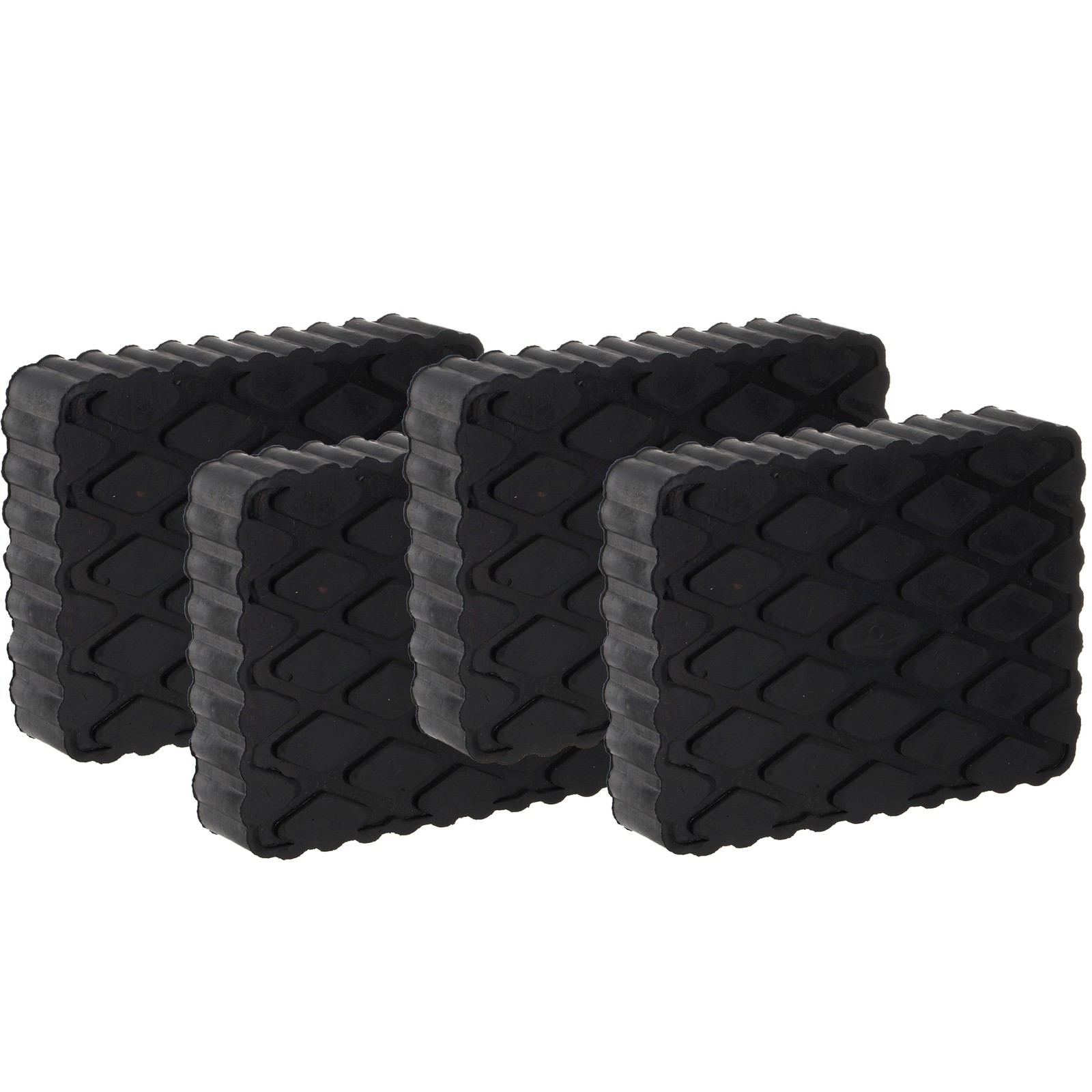 1.2″ Universal Solid Rubber Auto Lift Block Spacer Pad 3000 lbs Capacity | 4PCS