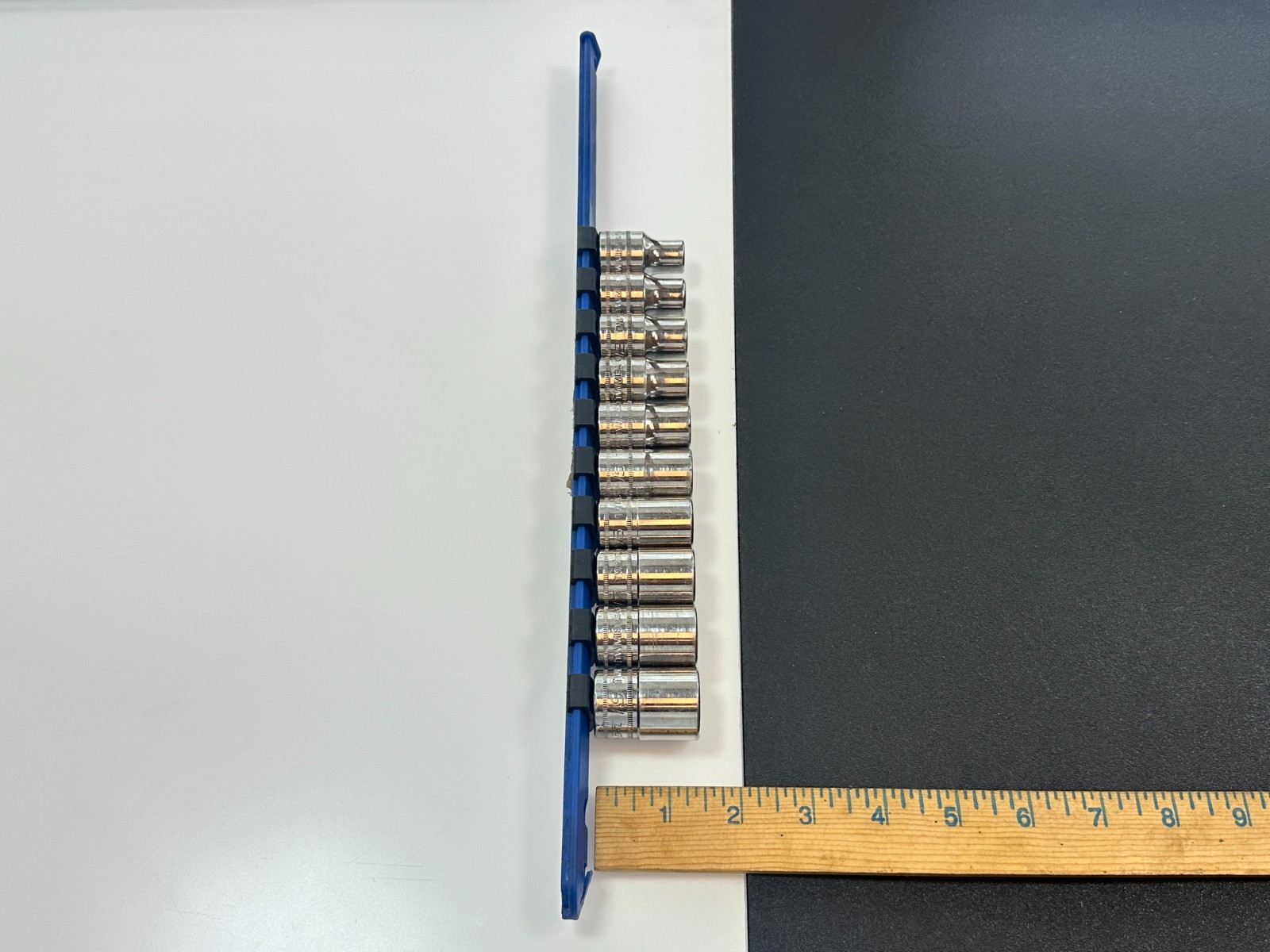 🇺🇸 Snap-on 310TWMYA 10pc 1/2” Drive 6 Point Shallow Metric Socket Set, 10-19mm