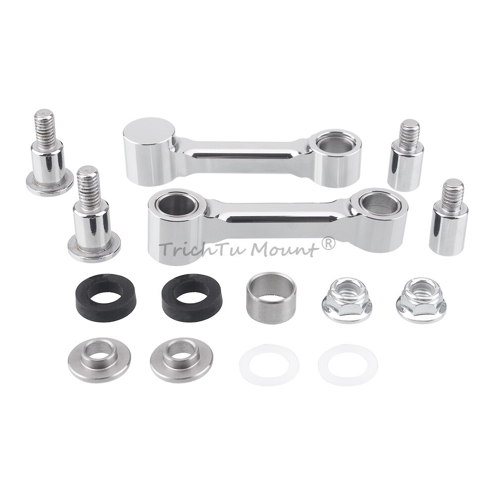 Chrome Front Fender Mount Bracket Kit For Harley Softail Springer FXSTS 1993-06