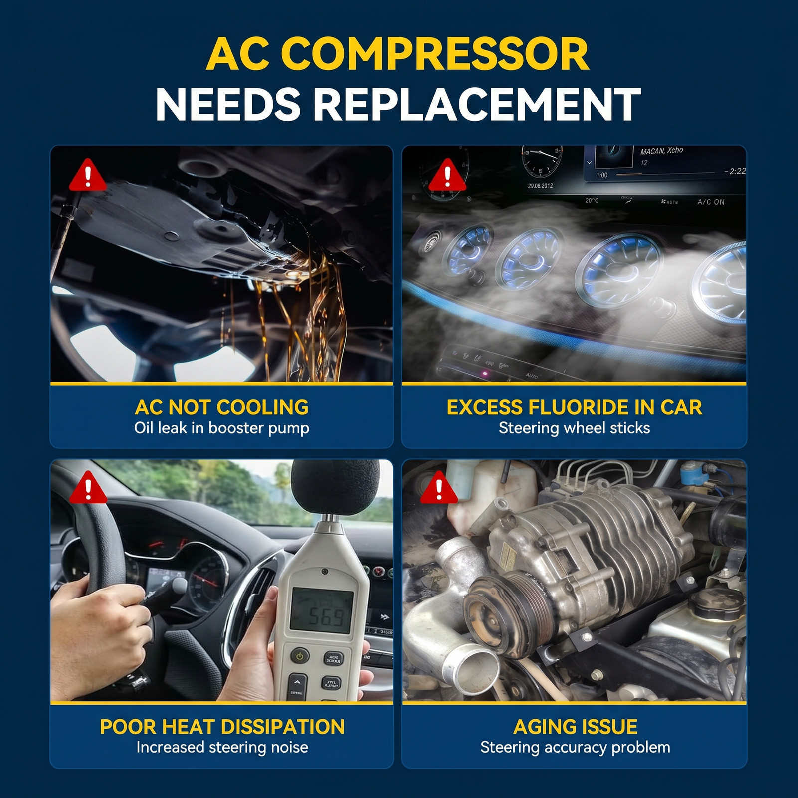 Air Conditioning Compressor For 2002 2003 2004 2005 Jeep Liberty V6 3.7L 67576