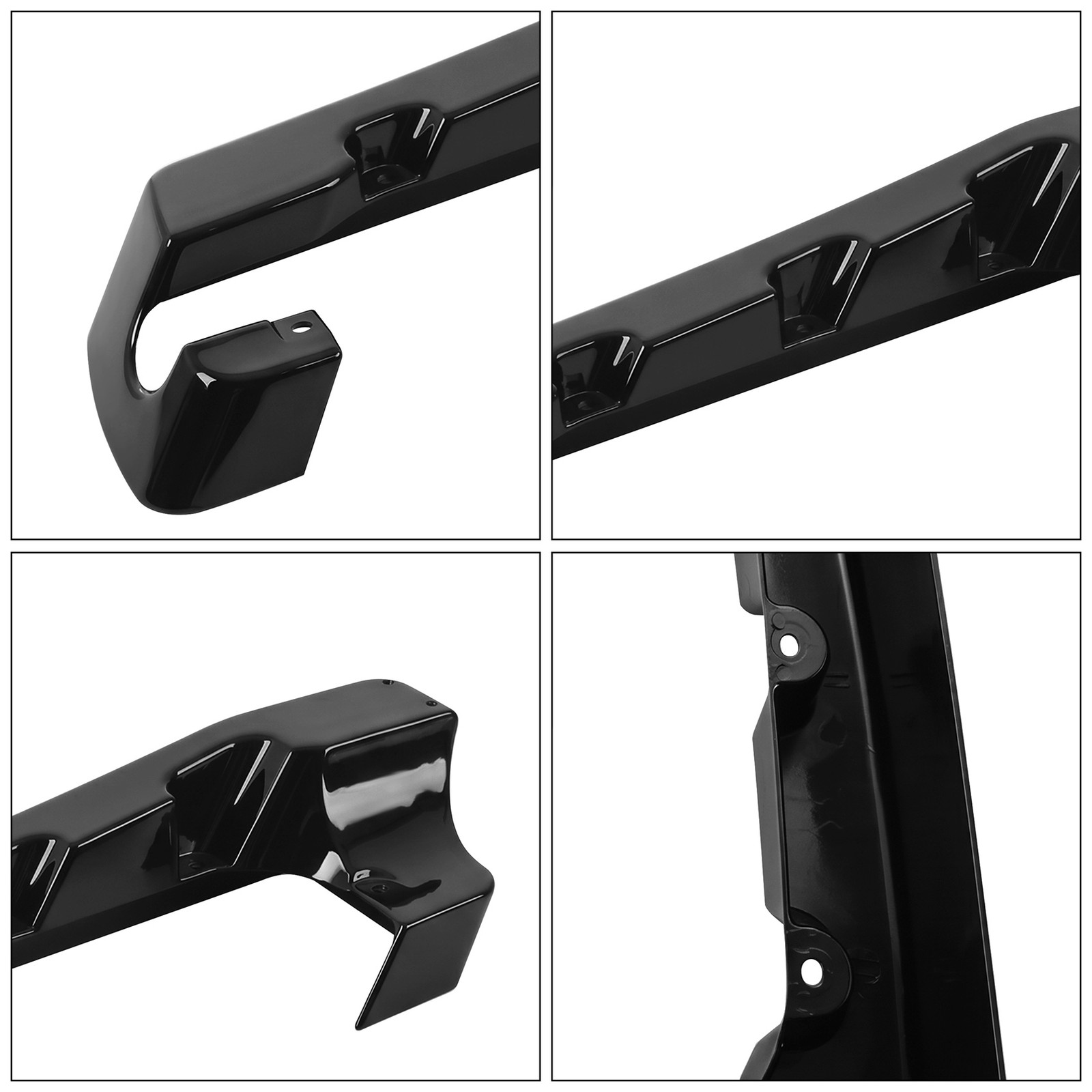4″ Vivid Black Hard Stretched Saddle Bag Extension Fit For Harley Touring 94-13