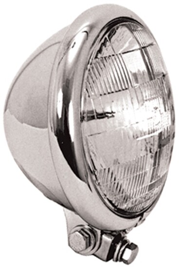 Chrome 5.75″ 5 3/4″ Headlight For Harley Sportster Chopper Bobber Dyna 11015