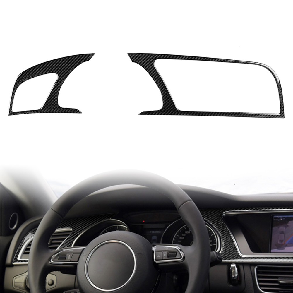 Dashboard Instrument Panel Cover Trim For Audi A5 RS5 S5 Carbon Fiber Black LHD