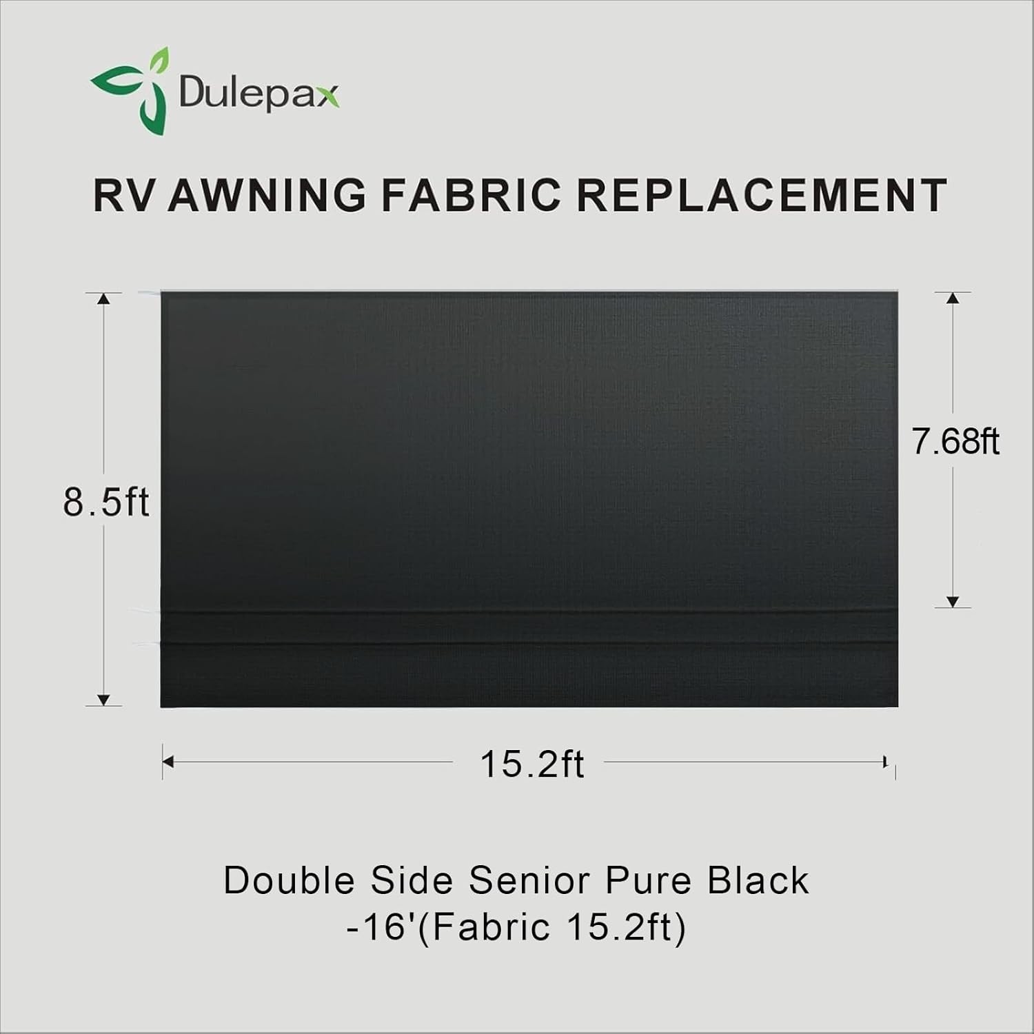 RV Awning Fabric Replacement15’2″ Fabric Upgrade 18.5oz Heavy Duty Vinyl RV R…