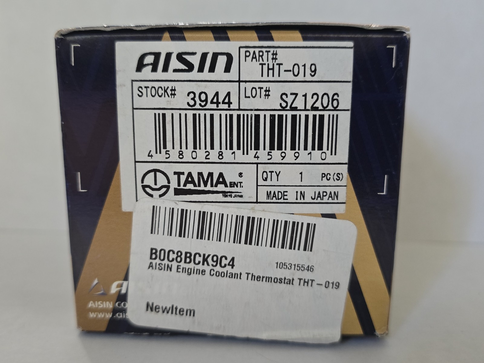 Aisin THT-019 Engine Coolant Thermostat for Lexus Toyota Scion New