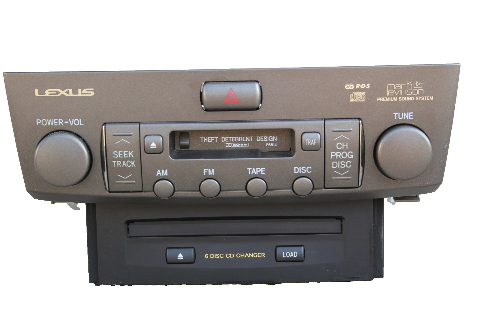 2001-2003 Lexus LS430 AM FM Radio Receiver Cassette Tape 6 Disc CD Changer OEM