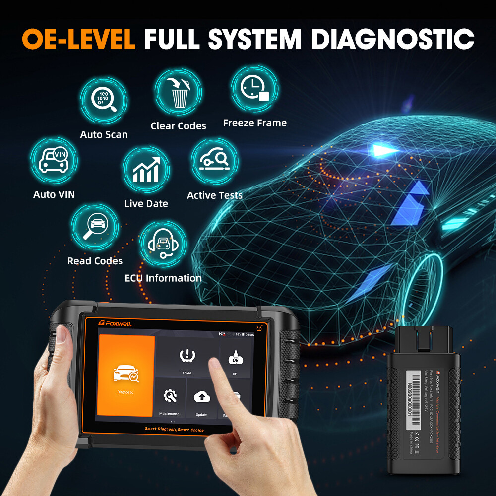 Automotive OBD2 Scanner TPMS Relearn Reset Tool Tire Pressure Sensor Programming
