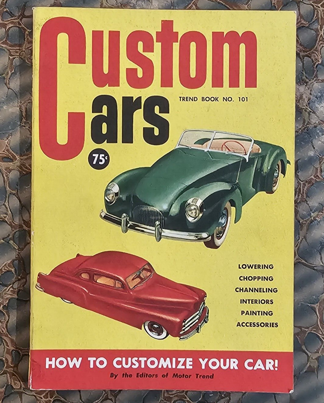 CUSTOM CARS 1951 How To guide CHOP TOPS Early Traditional Kustoms vtg lead sleds