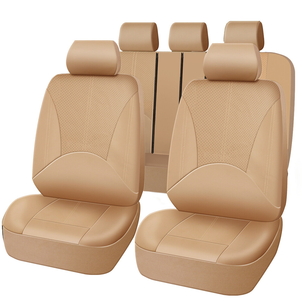 For LEXUS Car Seat Covers PU Leather 5-Seats Front & Rear Row Cushions Protector