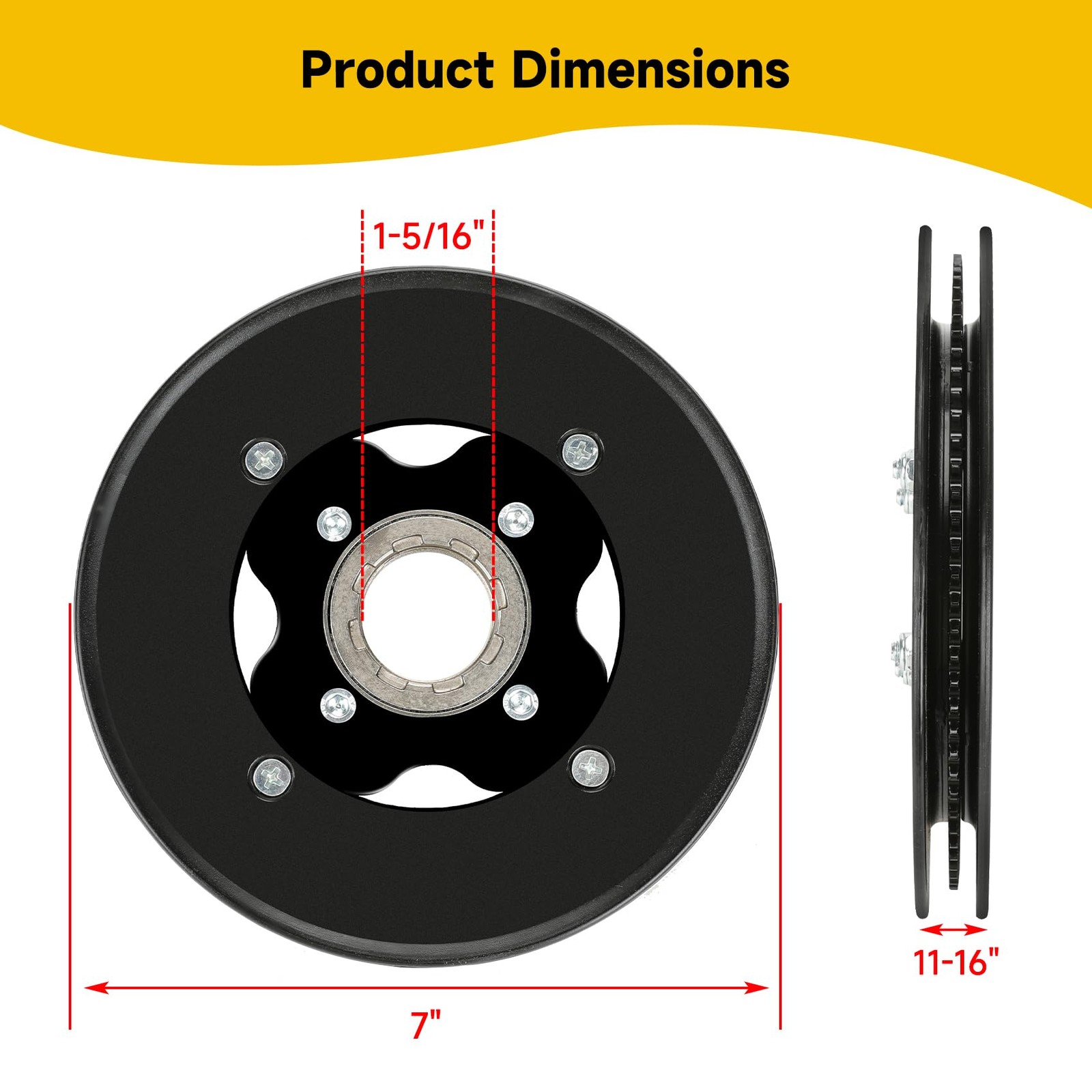 HIAORS Rear Sprocket Freewheel Chain Plate Guide Assembly Replacement Part