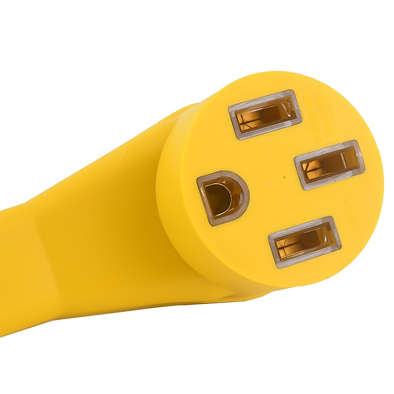 30A Male to 50A Female Adapter: 12-Inch Power Cord for RVS 125V 3750W D20 CA