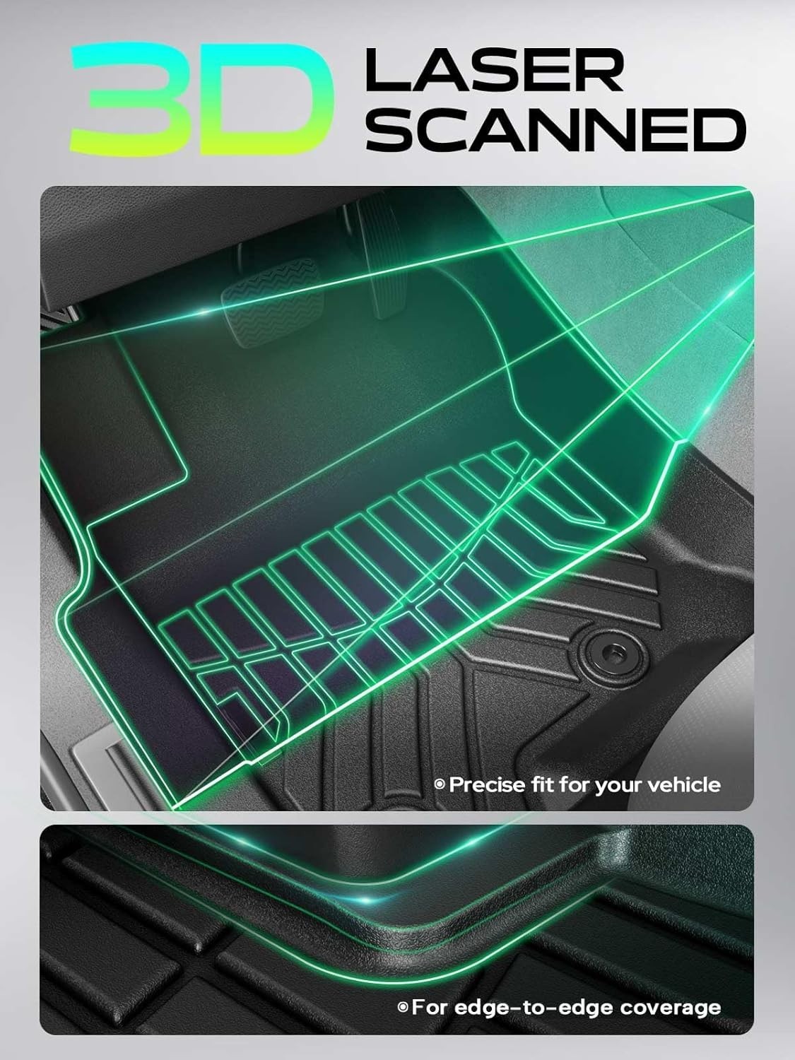 Anti-Slip Odorless Floor Liners for Lexus GX460 & Land Cruiser Prado SUVs