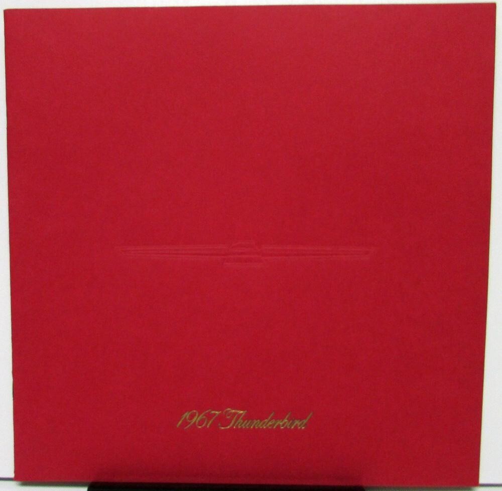 1967 Ford Thunderbird Landau Hardtop Prestige XL Color Sales Brochure Original