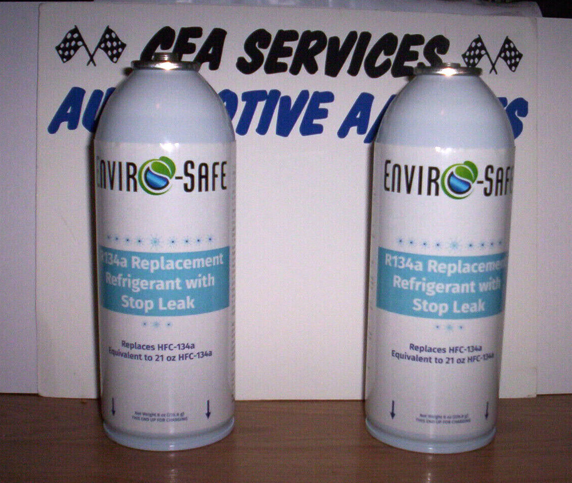 2XL CANS ENVIROSAFE w/STOPLEAK /REPLACES R12 SUBSTITUTES =48oz R12 / R134a =42oz