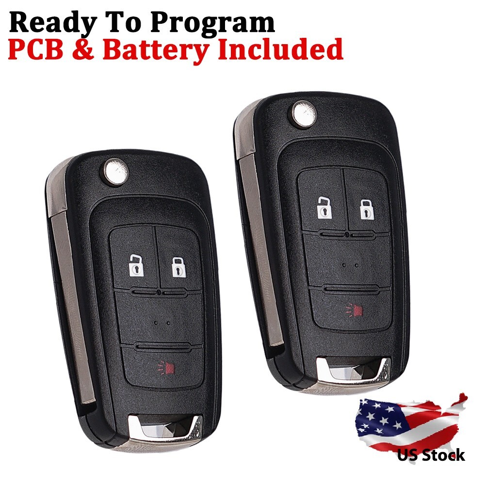 2 For 2014 2015 2016 2017 2018 Buick Encore Flip Key Remote Fob OHT01060512