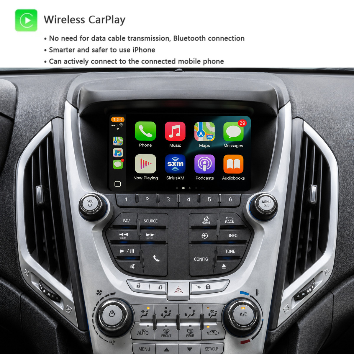 Chevrolet/Chevy Equinox 2010-2017 Mylink wireless apple carplay android auto Kit