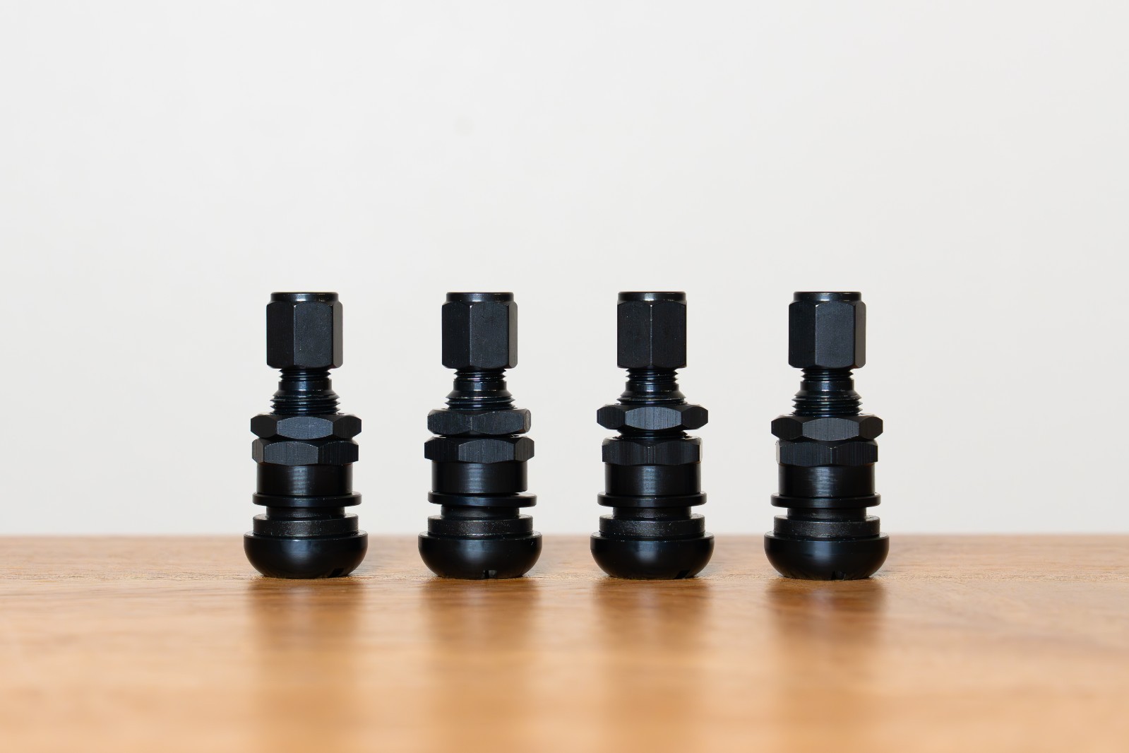 Genuine RAYS European Aluminum Air Valve (No.49) Anodized – BLACK (4 pcs)