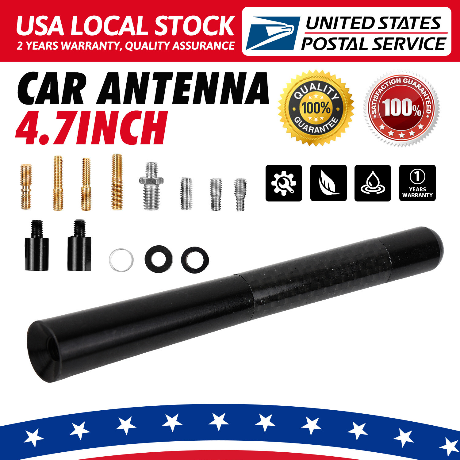 4.7INCH CAR AM/FM ANTENNA MAST RUBBER COPPER SCREW FITS 1995-2015 Toyota TACOMA