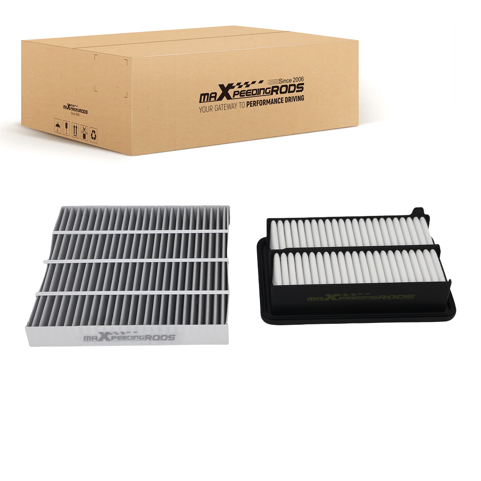 Air Filter Set for Honda Civic Hybrid 2.0L 2025 80291-TF3-E01 80292-TBA-A11