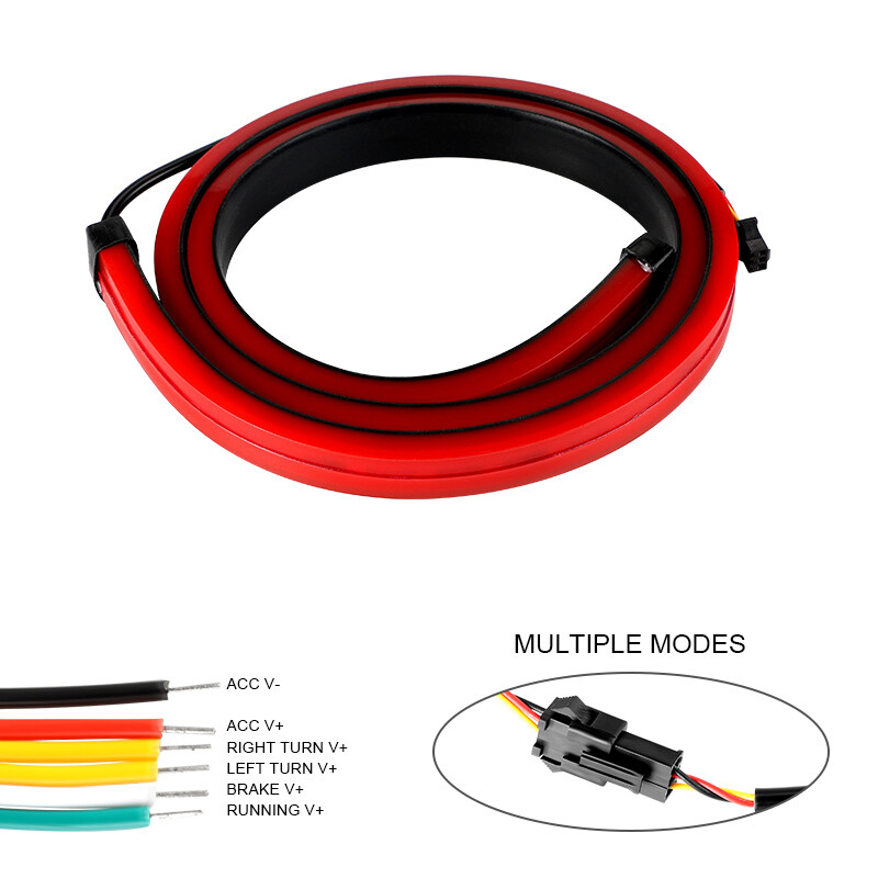 40″ LED Third High Brake Light Strip Car Rear Windshield Stop Turn Signal Tail