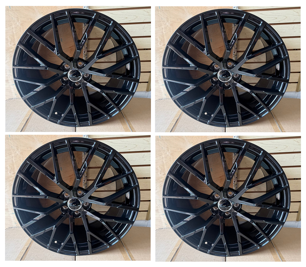 4PC 20″ Wheels For Audi A4 A6 A5 S5 A8 Q5 Tiguan Black Rims Set Four 20×9 5×112