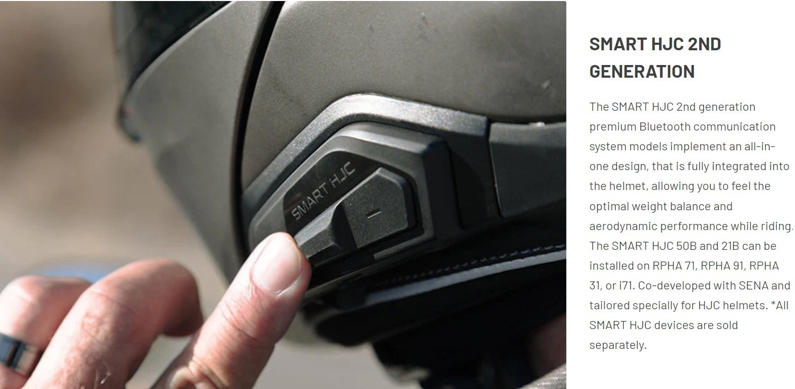 SMART HJC 21B SENA Bluetooth Communication System for HJC Helmets- SP132