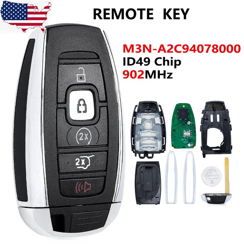 M3N-A2C94078000 for Lincoln Continental MKC MKX MKZ Navigator Remote Key Fob