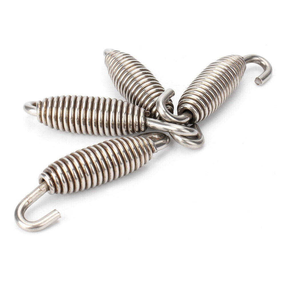 4Pcs 55mm Exhaust spring Pipe Muffler Replacement Springs Swivel 55mm Motorcycle