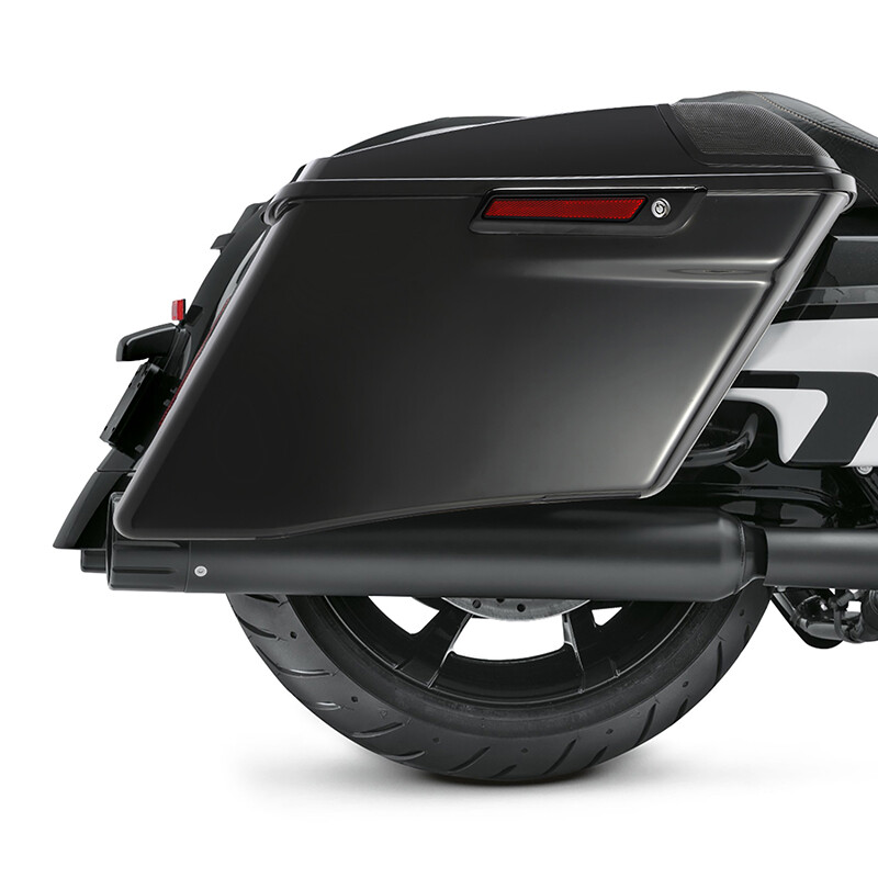 4″ Vivid Black Stretched Extended Hard Saddlebags Fit For 14-23 Harley Touring