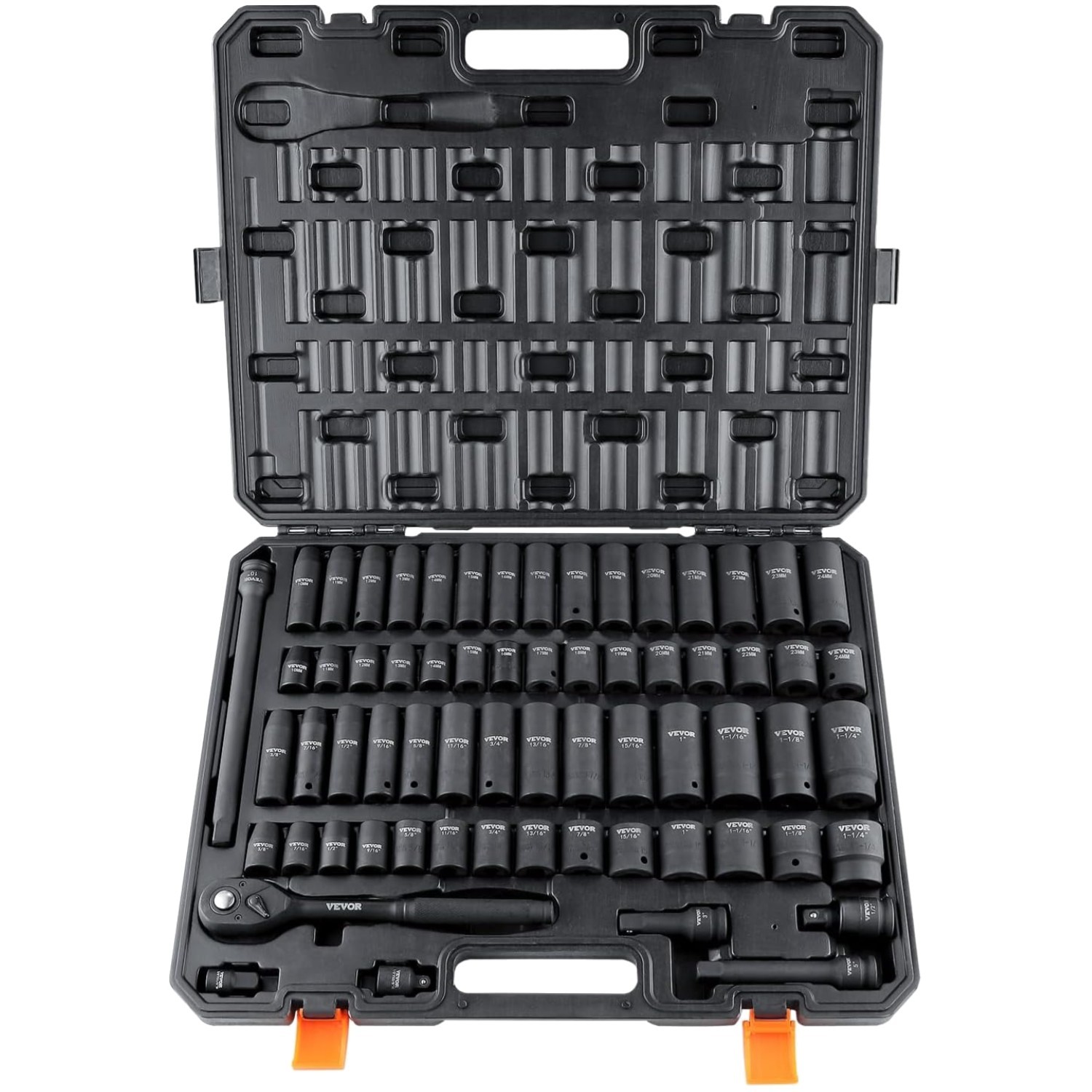1/2″ Drive Impact Socket Set with Easy-to-Read Markings