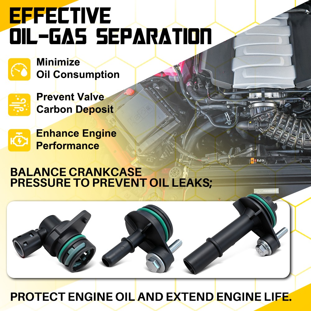 Complete Crankcase Ventilation Kit For 13-21 Camaro Malibu 16-20 Envision Regal
