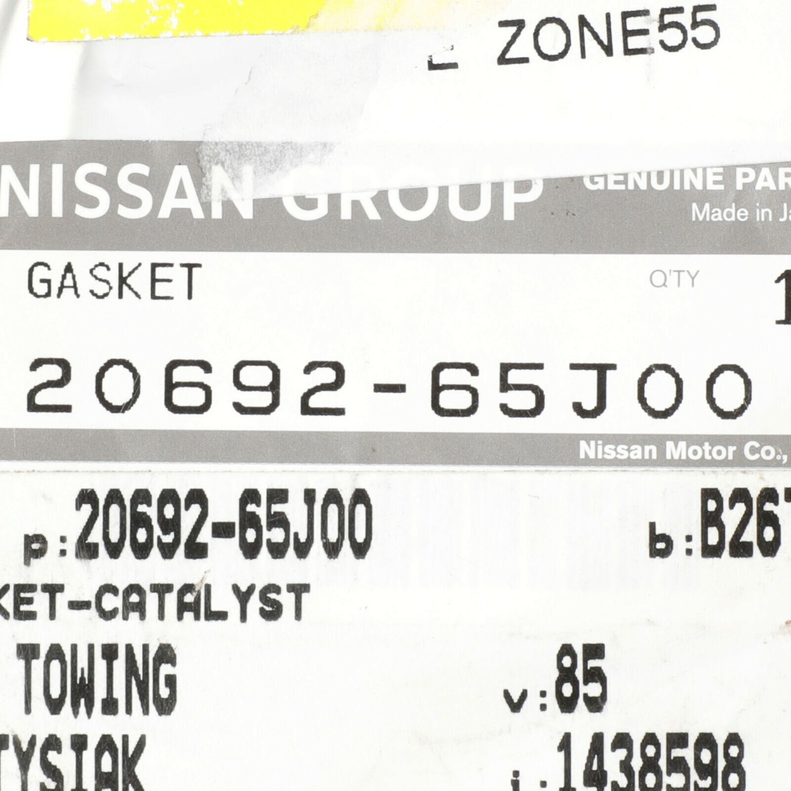OEM 1981-2013 Nissan Fits Various Models Exhaust Flange Gasket NEW 20692-65J00
