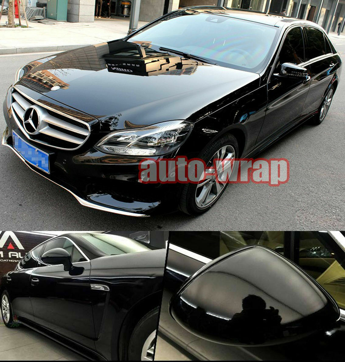 Full Roll 100FT x 5FT Ultra Gloss Black Vinyl Car Wrap Film Glossy Sticker Decal
