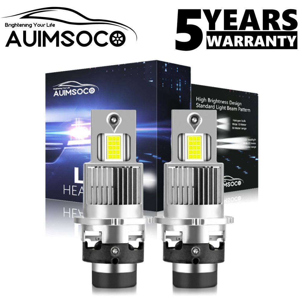 2X D2S D2R LED Headlight Bulb Replace HID Xenon Super White 8000K Conversion Kit