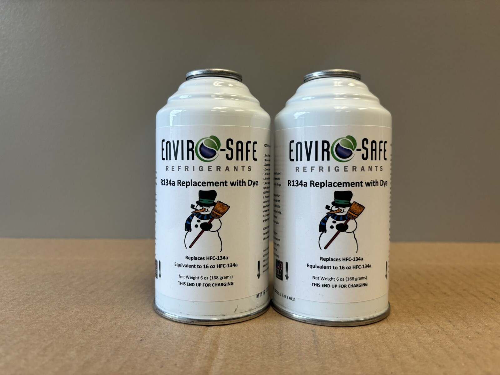 R134a Replacement Refrigerant with dye- CASE OF 2 CANS!
