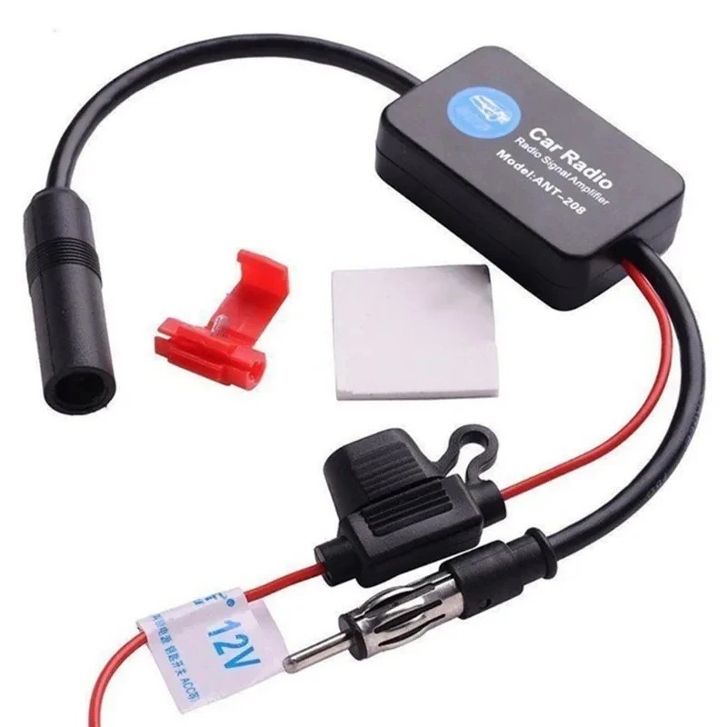 Car Auto Stereo FM & AM Radio Signal Antenna Aerial Signal Amp Amplifier Booster