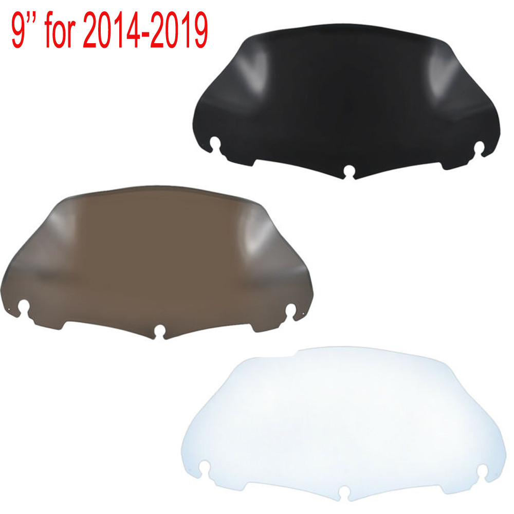 4.5″ 7″ 9″ 10.5″ Wave Windshield Windscreen For Harley Electra Street Glide 14+
