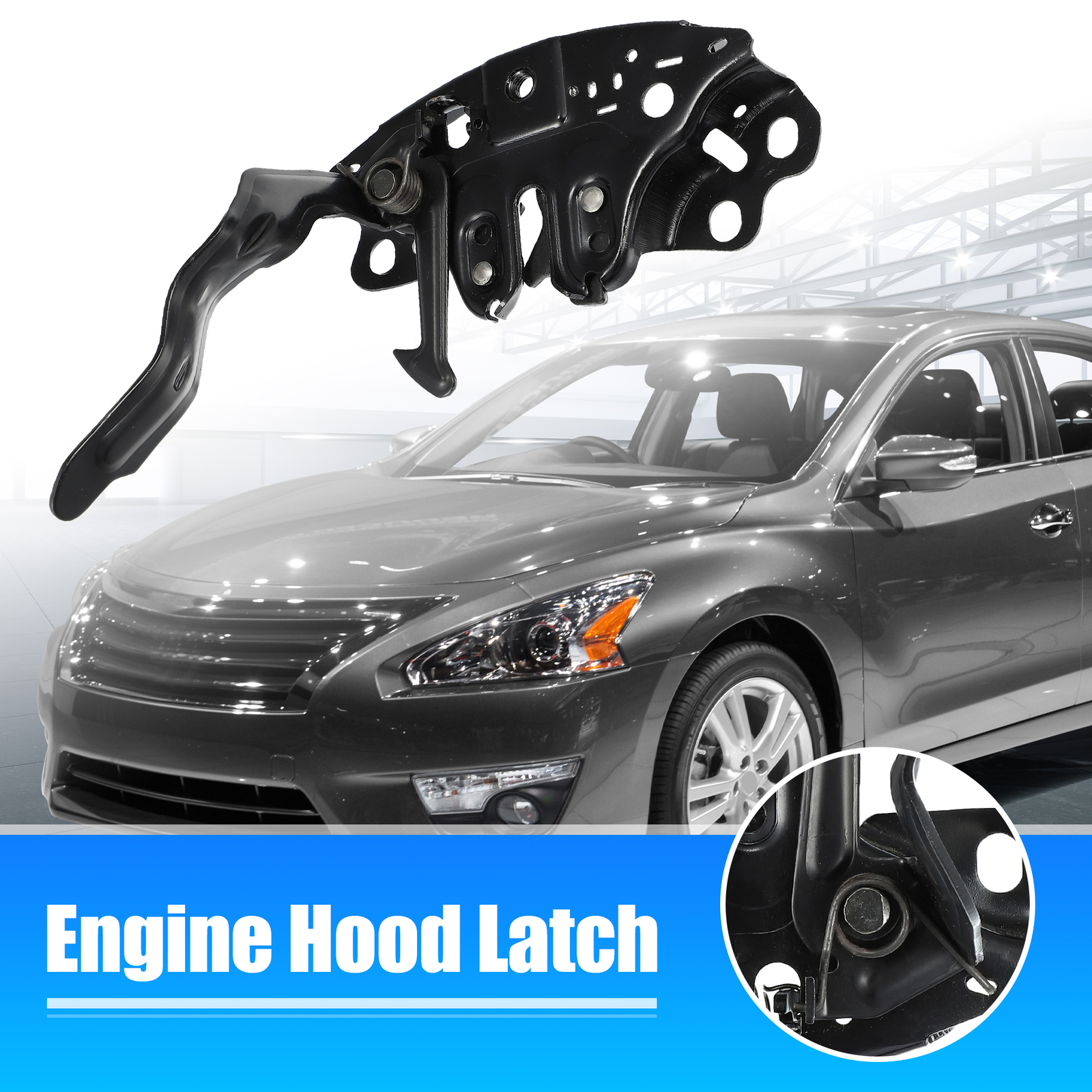1pcs Black Hood Latch Lock NI1234128 656019HP1D for Nissan Altima 2013-2015