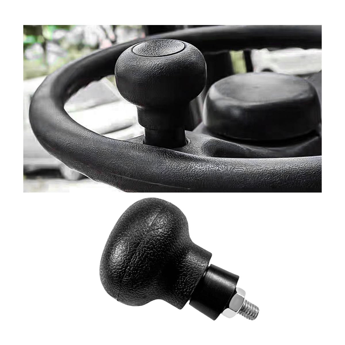 DXNQ Steering Wheel Knob, ABS Non-Slip Forklift 3.07×1.97 inches
