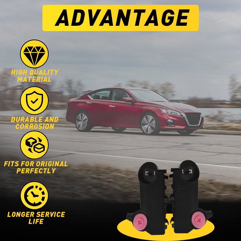2X Left&Right Front Bumper Mounting Support Bracket For 2019-2021 Nissan Altima