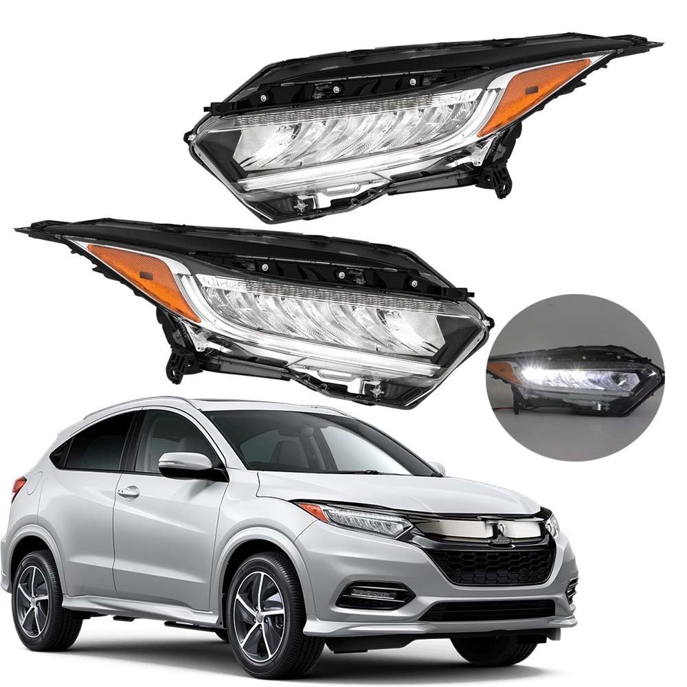 Labwork Left+Right Full LED Headlight Assembly For Honda HR-V Touring 2019-2022