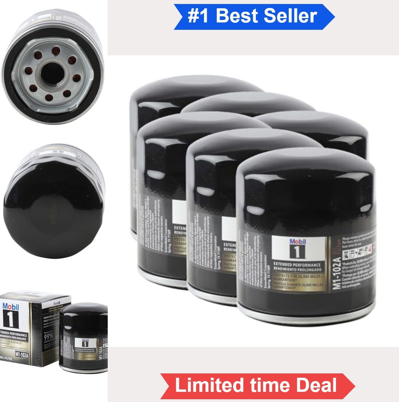Oil Filter Extended Performance 25,000 Mile Protection Synthetic Fiber Engine