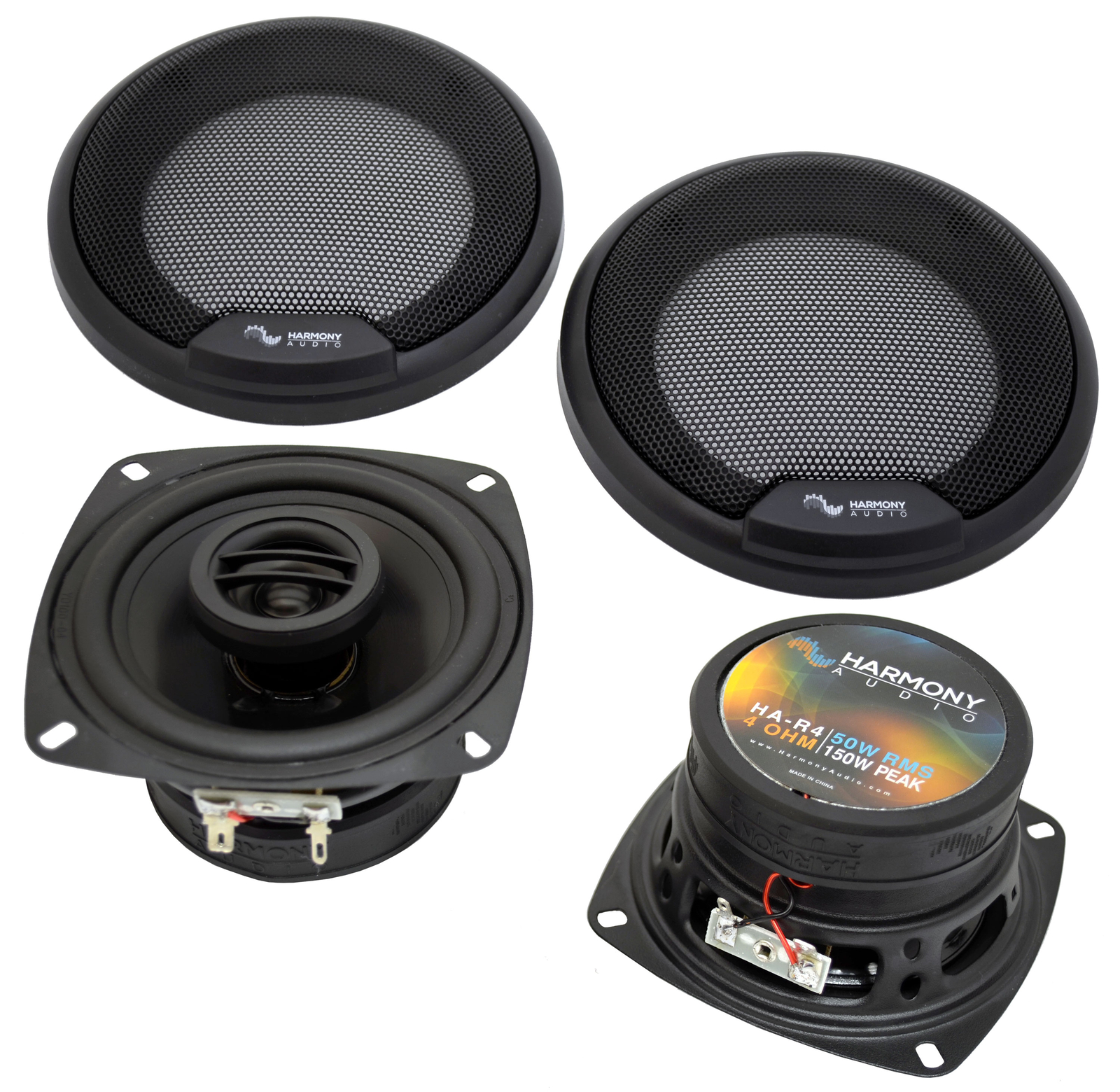 Fits BMW 3 Series 1999-2001 Rear Deck Replacement Speaker Harmony HA-R4 Speakers